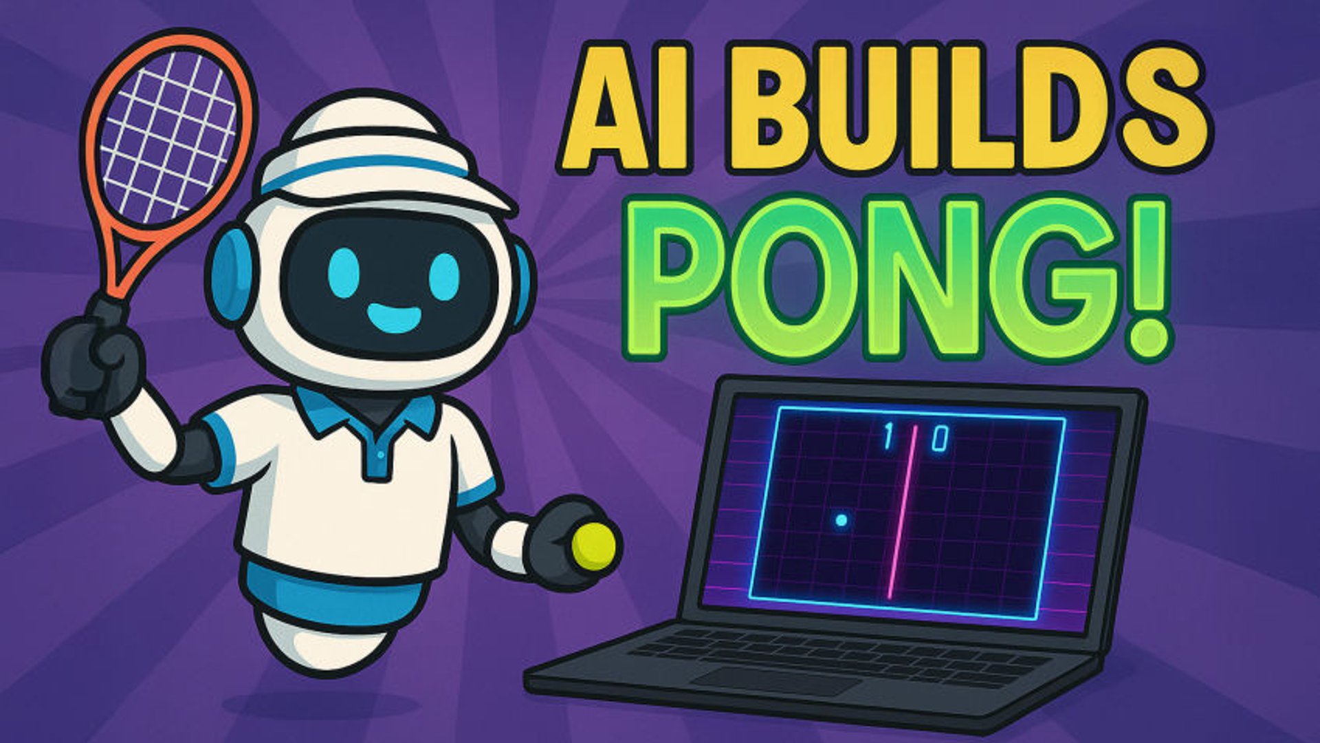 Vibe-Coding Classic Pong in One Take! AI-Powered Game Dev from Scratch 🎾🤖