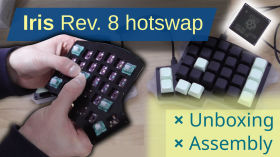 Unboxing and assembling the Iris rev. 8 hotswap ergonomic keyboard by Nice Micro's channel